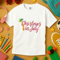 Christmas In July Palm Tree Kids T-Shirt