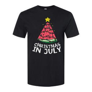 Christmas In July Watermelon Xmas Tree Summer Men Women Kids Softstyle® CVC T-Shirt