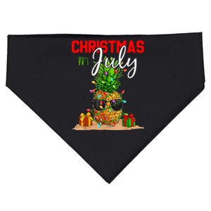 Christmas in July Santa Hat Summer Beach Vacation Xmas USA-Made Doggie Bandana