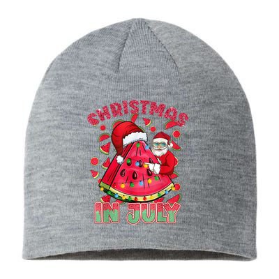 Christmas In July Watermelon Xmas Tree Summer Men Women Kids Sustainable Beanie