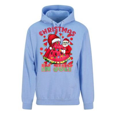 Christmas In July Watermelon Xmas Tree Summer Men Women Kids Unisex Surf Hoodie