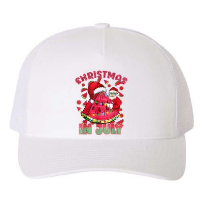 Christmas In July Watermelon Xmas Tree Summer Men Women Kids Yupoong Adult 5-Panel Trucker Hat