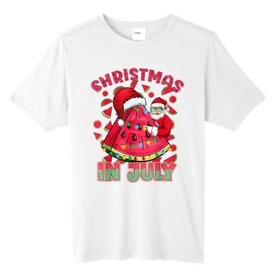 Christmas In July Watermelon Xmas Tree Summer Men Women Kids Tall Fusion ChromaSoft Performance T-Shirt