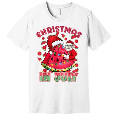 Christmas In July Watermelon Xmas Tree Summer Men Women Kids Premium T-Shirt