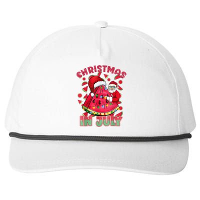 Christmas In July Watermelon Xmas Tree Summer Men Women Kids Snapback Five-Panel Rope Hat