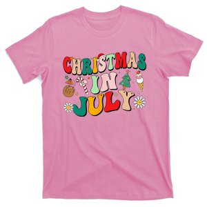 Christmas In July Groovy Xmas Summer T-Shirt