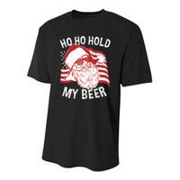 Christmas In July Santa Ho Ho Hold My Beer Youth Performance Sprint T-Shirt