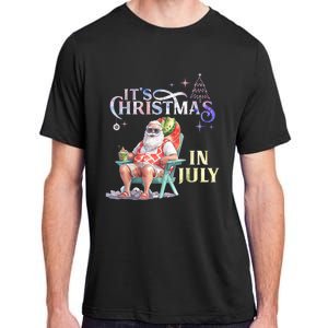 Christmas In July Santa Beach Summer Float Xmas Funny Adult ChromaSoft Performance T-Shirt