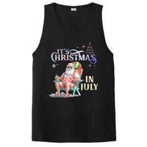 Christmas In July Santa Beach Summer Float Xmas Funny PosiCharge Competitor Tank