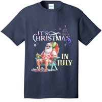 Christmas In July Santa Beach Summer Float Xmas Funny T-Shirt