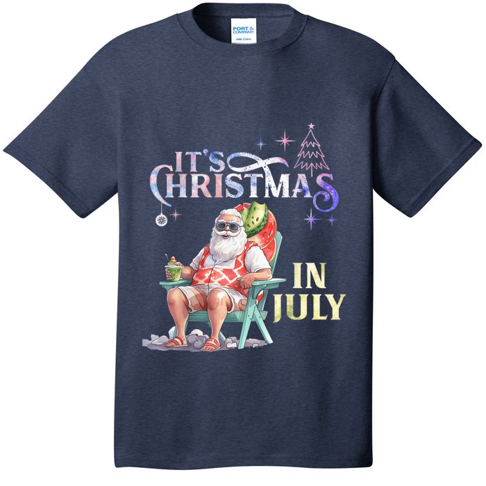 Christmas In July Santa Beach Summer Float Xmas Funny T-Shirt