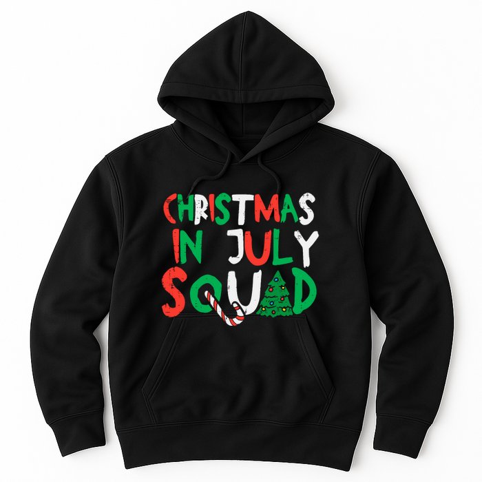 Christmas In July Squad Funny Summer Xmas Hoodie