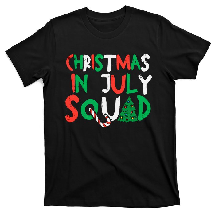 Christmas In July Squad Funny Summer Xmas T-Shirt