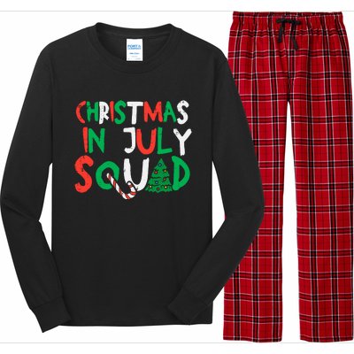 Christmas In July Squad Funny Summer Xmas Long Sleeve Pajama Set