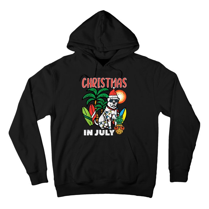 Christmas In July Dog Lover Beach Xmas Summer Hoodie