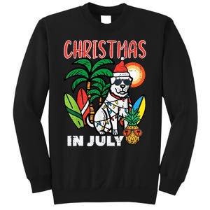 Christmas In July Dog Lover Beach Xmas Summer Sweatshirt