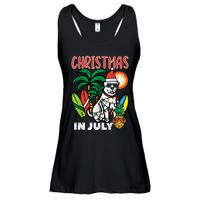 Christmas In July Dog Lover Beach Xmas Summer Ladies Essential Flowy Tank