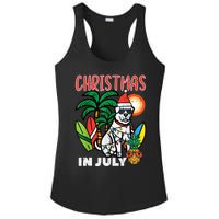 Christmas In July Dog Lover Beach Xmas Summer Ladies PosiCharge Competitor Racerback Tank