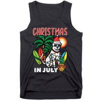 Christmas In July Dog Lover Beach Xmas Summer Tank Top