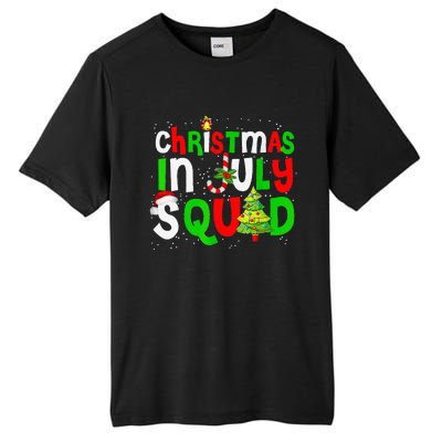 Christmas In July Squad Funny Summer Xmas Tall Fusion ChromaSoft Performance T-Shirt