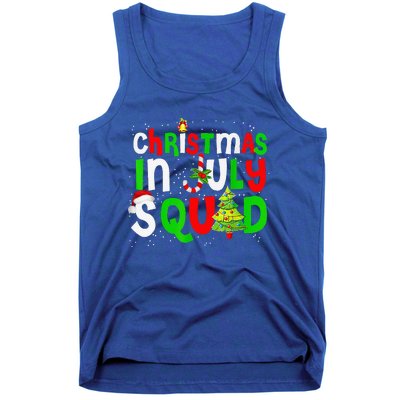 Christmas In July Squad Funny Summer Xmas Tank Top