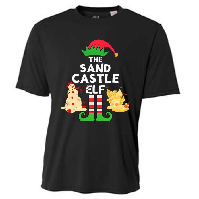 Christmas In July Sandcastle Elf Summer Beach Vacation Party Cooling Performance Crew T-Shirt