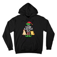 Christmas In July Sandcastle Elf Summer Beach Vacation Party Hoodie