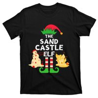 Christmas In July Sandcastle Elf Summer Beach Vacation Party T-Shirt