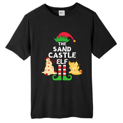 Christmas In July Sandcastle Elf Summer Beach Vacation Party Tall Fusion ChromaSoft Performance T-Shirt