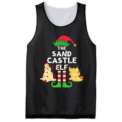 Christmas In July Sandcastle Elf Summer Beach Vacation Party Mesh Reversible Basketball Jersey Tank