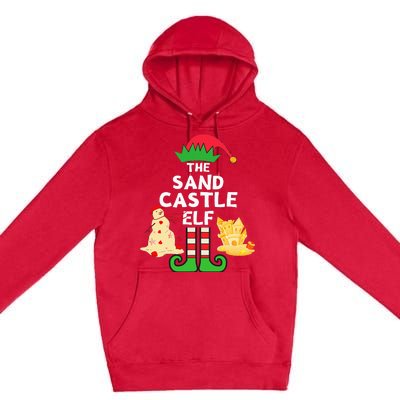 Christmas In July Sandcastle Elf Summer Beach Vacation Party Premium Pullover Hoodie