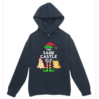 Christmas In July Sandcastle Elf Summer Beach Vacation Party Urban Pullover Hoodie