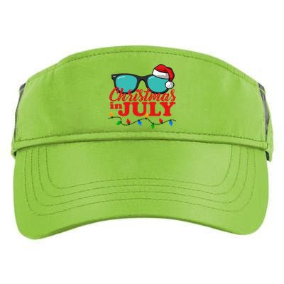 Christmas In July Santa Hat Sunglasses Summer Celebration Adult Drive Performance Visor