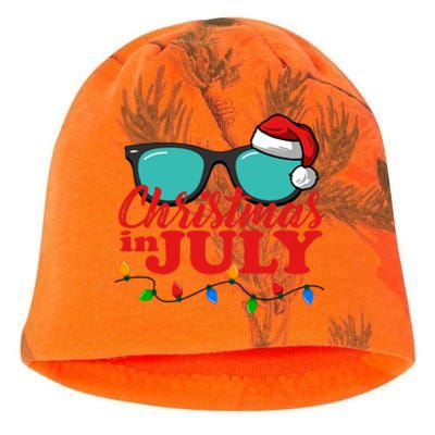 Christmas In July Santa Hat Sunglasses Summer Celebration Kati - Camo Knit Beanie