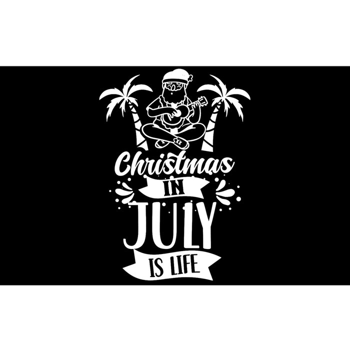 Christmas In July Is Life Summer Humor Santa Sarcastic Bumper Sticker