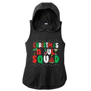 Christmas In July Squad Funny Summer Xmas Ladies PosiCharge Tri-Blend Wicking Draft Hoodie Tank