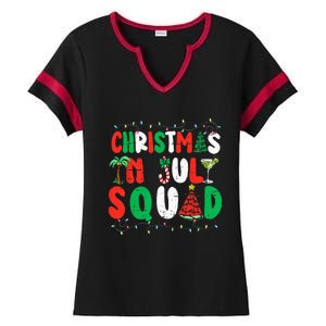 Christmas In July Squad Funny Summer Xmas Ladies Halftime Notch Neck Tee