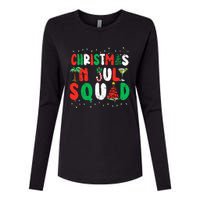 Christmas In July Squad Funny Summer Xmas Womens Cotton Relaxed Long Sleeve T-Shirt