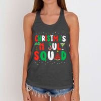 Christmas In July Squad Funny Summer Xmas Women's Knotted Racerback Tank