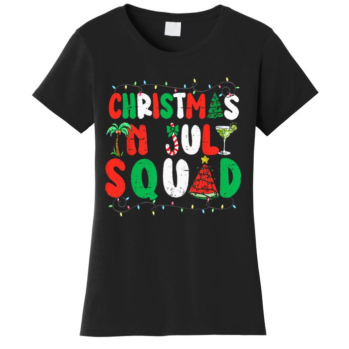 Christmas In July Squad Funny Summer Xmas Women's T-Shirt