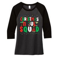 Christmas In July Squad Funny Summer Xmas Women's Tri-Blend 3/4-Sleeve Raglan Shirt