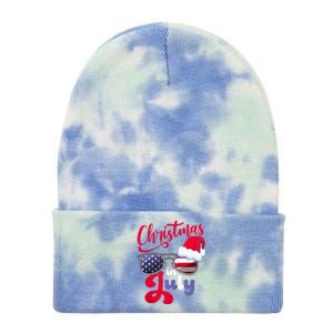 Christmas In July Usa Americain Sunglasses Santa Hat Summer Tank Top Tie Dye 12in Knit Beanie