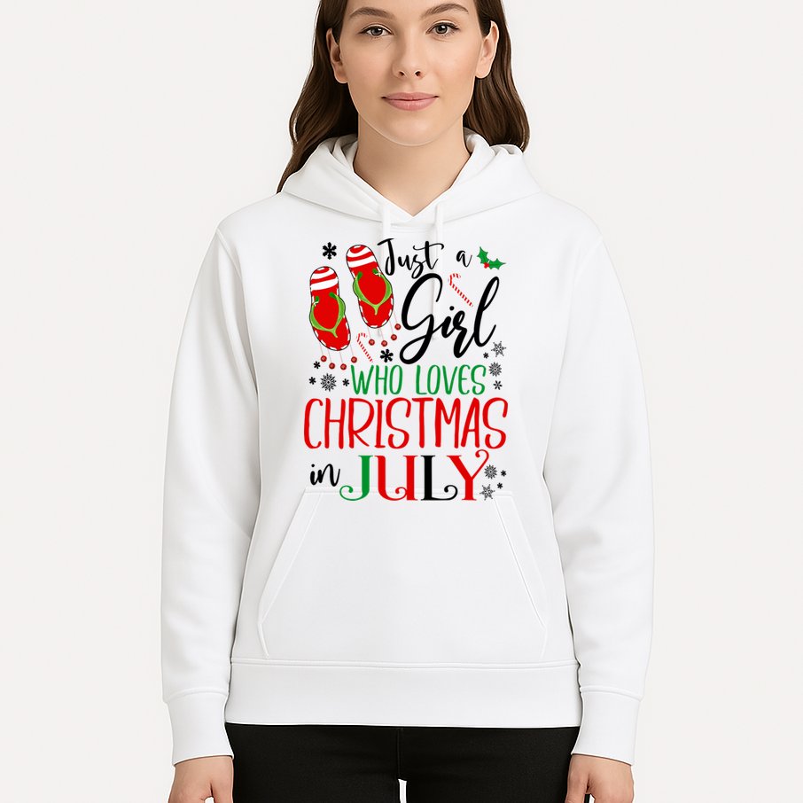 Christmas in July Just A Girl Who Loves Christmas In July Hoodie