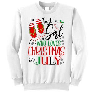 Christmas in July Just A Girl Who Loves Christmas In July Sweatshirt