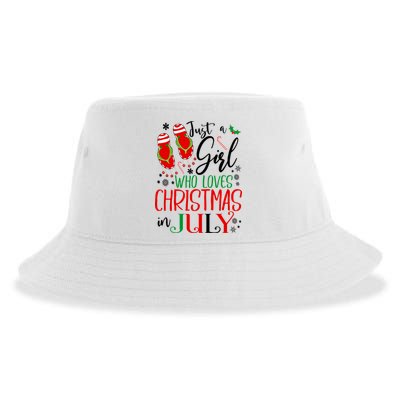 Christmas in July Just A Girl Who Loves Christmas In July Sustainable Bucket Hat