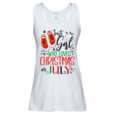 Christmas in July Just A Girl Who Loves Christmas In July Ladies Essential Flowy Tank