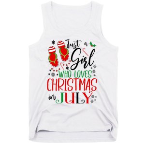 Christmas in July Just A Girl Who Loves Christmas In July Tank Top