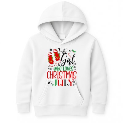 Christmas in July Just A Girl Who Loves Christmas In July Kids Hoodie