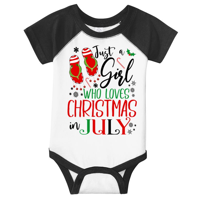 Christmas in July Just A Girl Who Loves Christmas In July Infant Baby Jersey Bodysuit