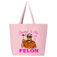 Christmas In July With My Felon Trump 2024 Summer Vacation 25L Jumbo Tote